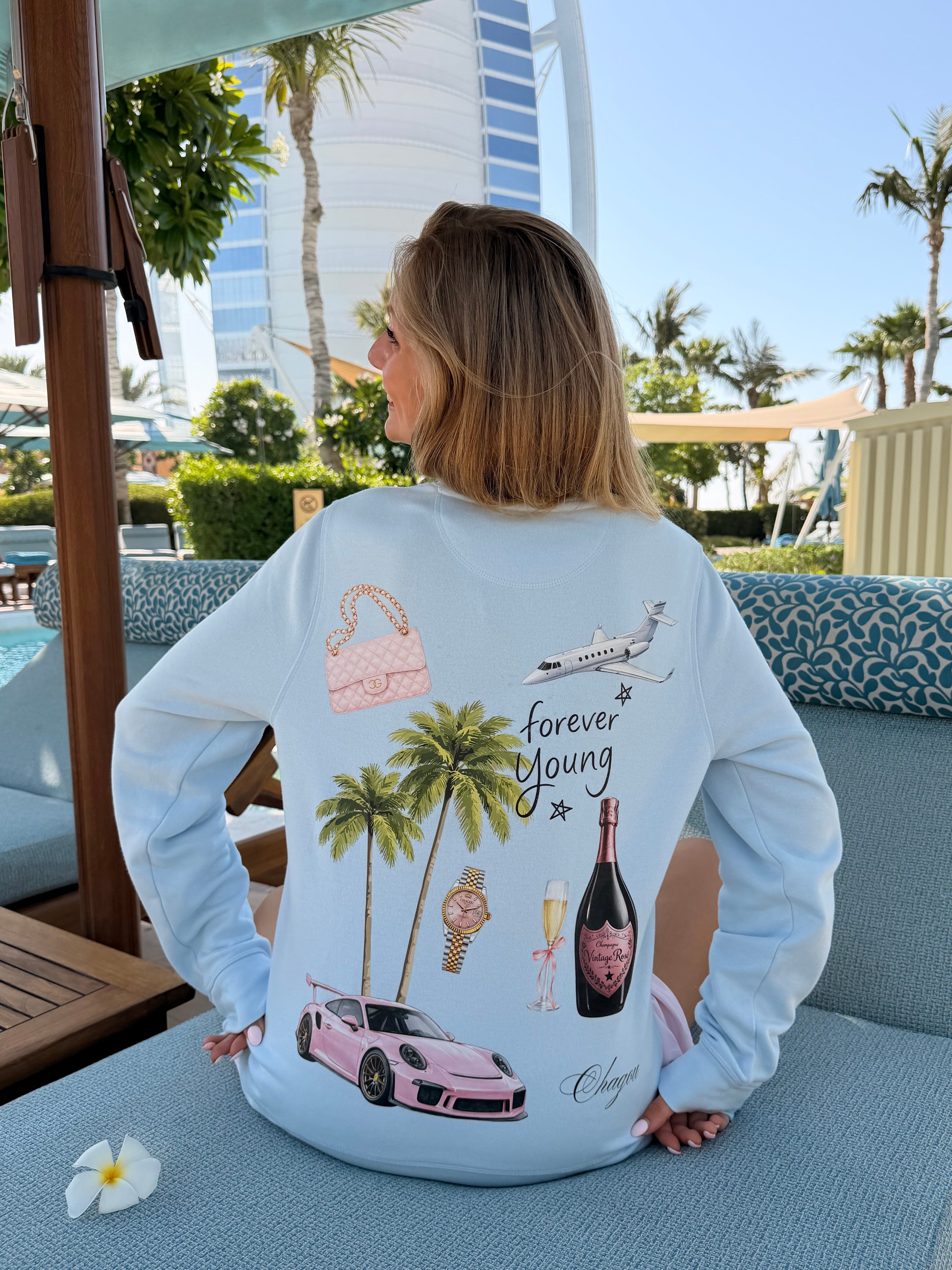 Cotton Candy Blue Sweater